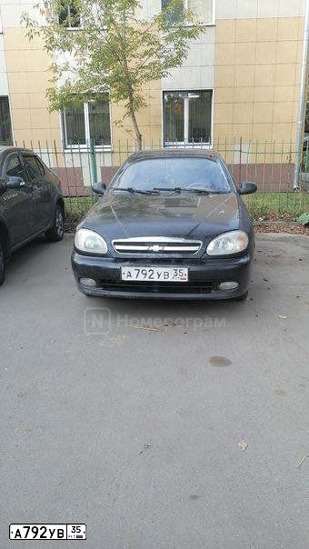 Фото автомобиля ZAZ LANOS, 2007 — госномер М121ХХ35. Цвет: ЧЕРНЫЙ