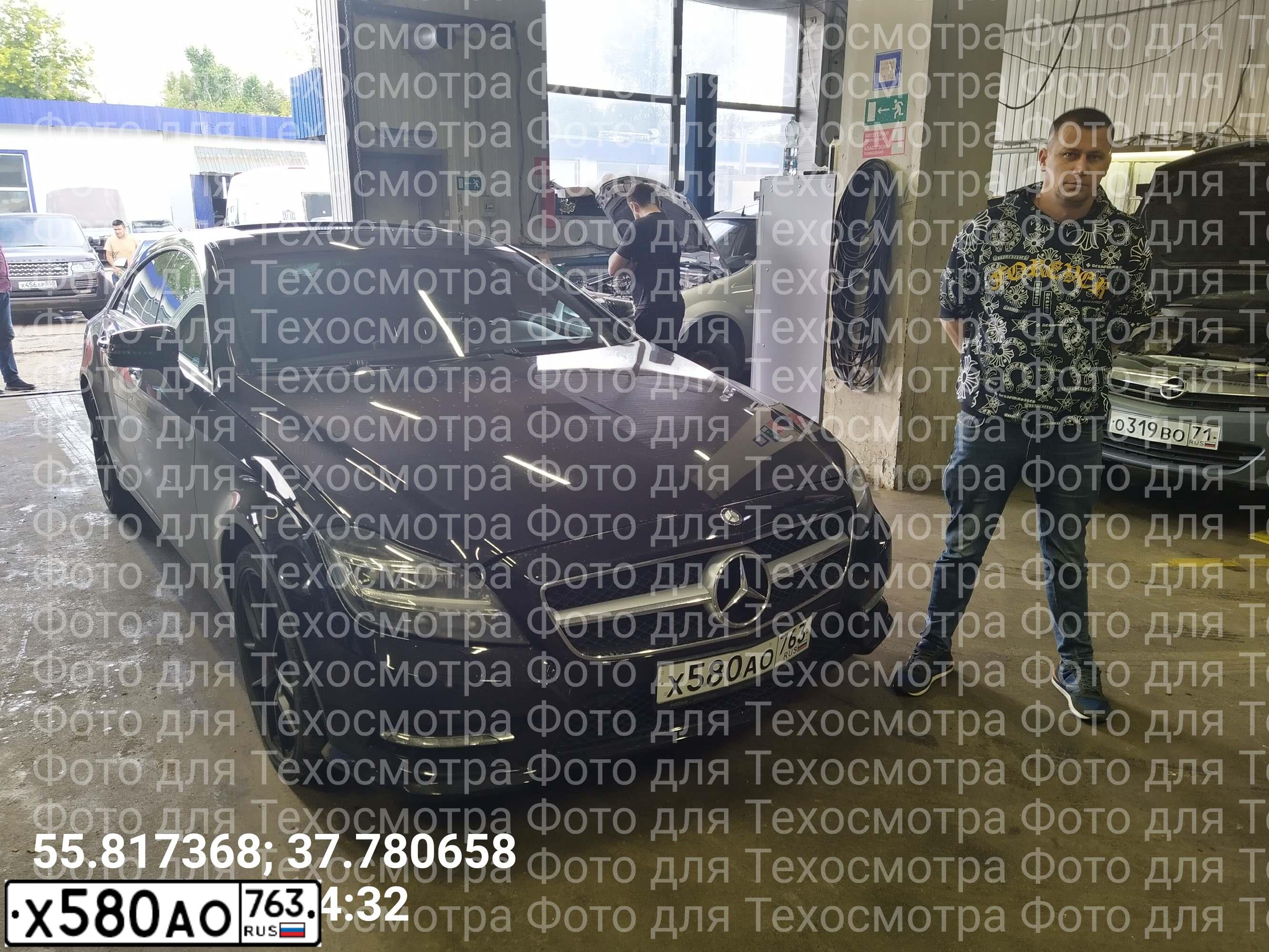 Фото автомобиля MERCEDES CLS-KLASSE, 2011 — госномер О017РВ197. Цвет: ЧЕРНЫЙ