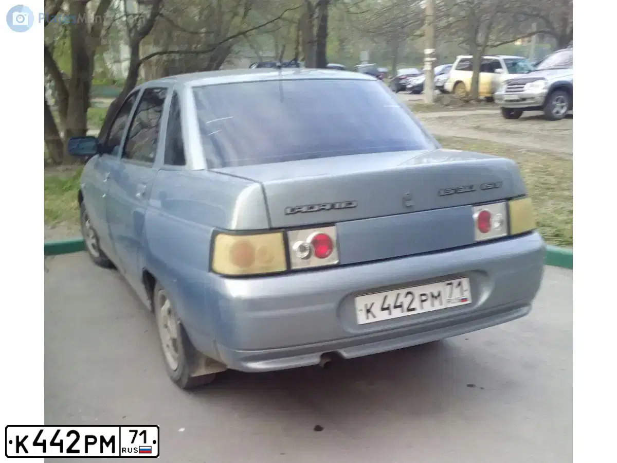 Фото автомобиля LADA 2110, 2004 — госномер К442РМ71. Цвет: ЗОЛОТИСТО-СЕРЫЙ