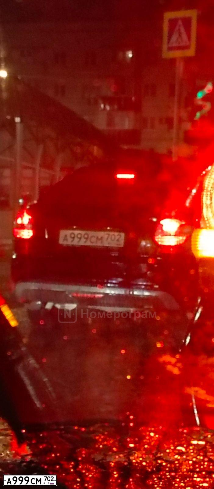 Фото автомобиля LADA 2191 GRANTA, 2020 — госномер А999СМ702. Цвет: ЧЕРНЫЙ