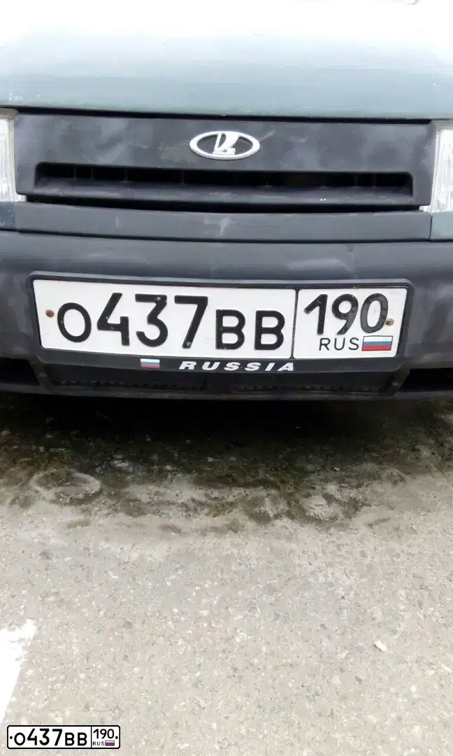 Фото автомобиля LADA 2110, 2003 — госномер О437ВВ190. Цвет: ТЕМНО-ЗЕЛЕНЫЙ