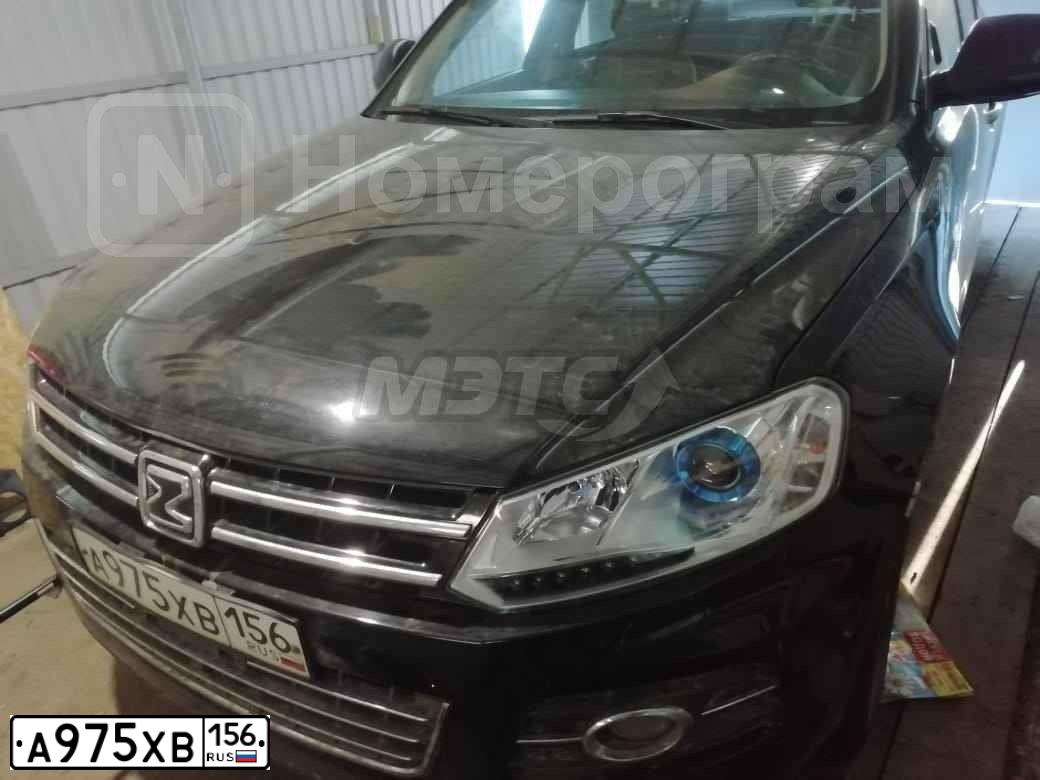 Фото автомобиля ZOTYE T600, 2017 — госномер М552АС164. Цвет: ЧЕРНЫЙ