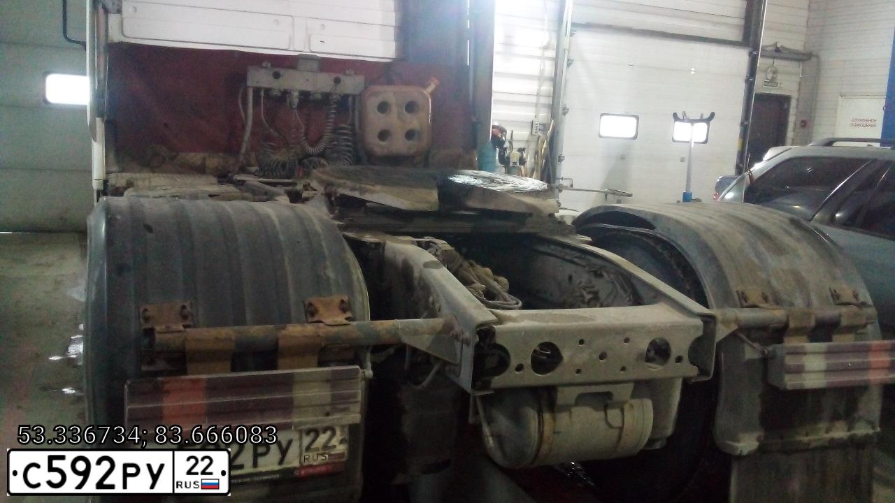 Фото автомобиля MERCEDES ACTROS, 2000 — госномер С592РУ22. Цвет: БЕЛЫЙ