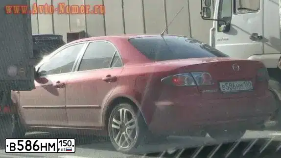 Фото автомобиля MAZDA 6, 2006 — госномер С152ВА790. Цвет: Красный