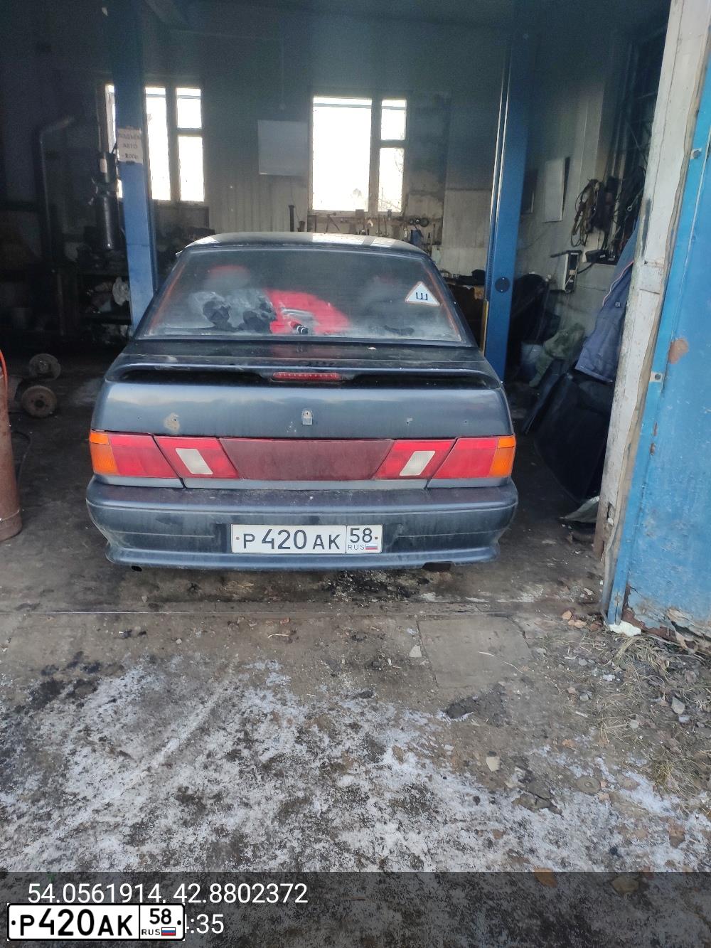 Фото автомобиля LADA 2115 SAMARA, 2008 — госномер Е969СХ156. Цвет: ГРАФИТОВЫЙ МЕТАЛЛИК