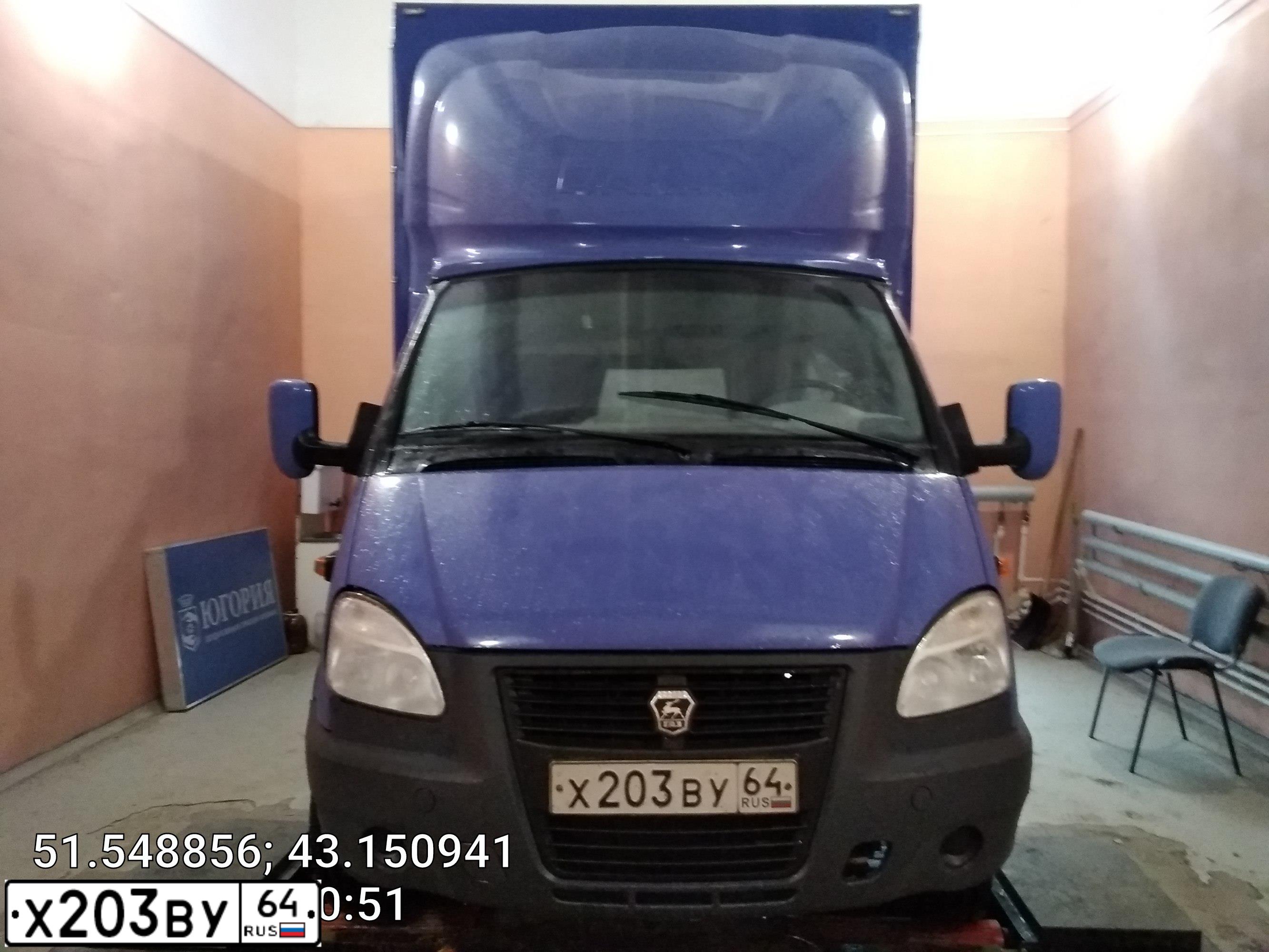 Фото автомобиля GAZ 3302 GAZEL, 2005 — госномер К099МТ164. Цвет: СИРЕНЕВЫЙ