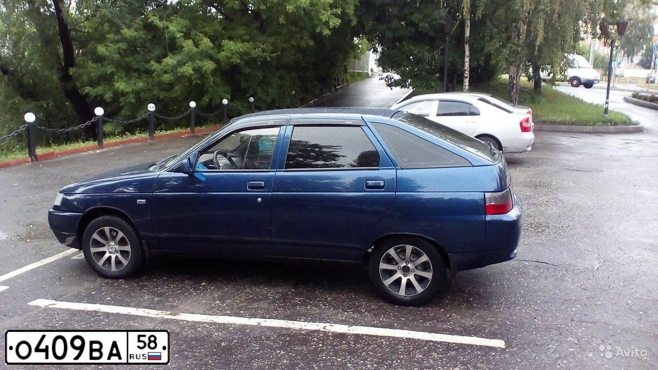 Фото автомобиля LADA 2112, 2005 — госномер Е449АА177. Цвет: ТЕМНО-СИНИЙ