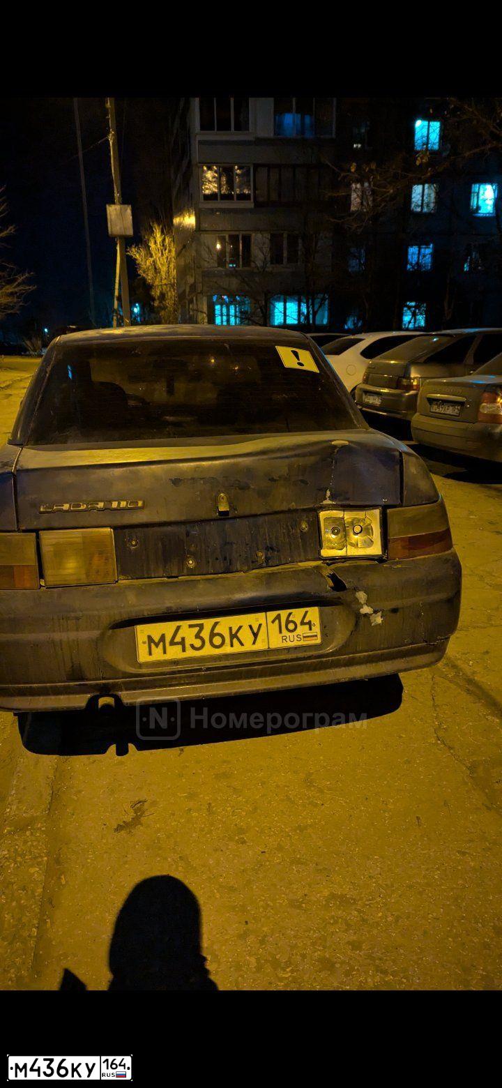 Фото автомобиля LADA 2110, 2000 — госномер О502АЕ64. Цвет: СЕРЕБРИСТЫЙ ЯРКО-СИНИЙ