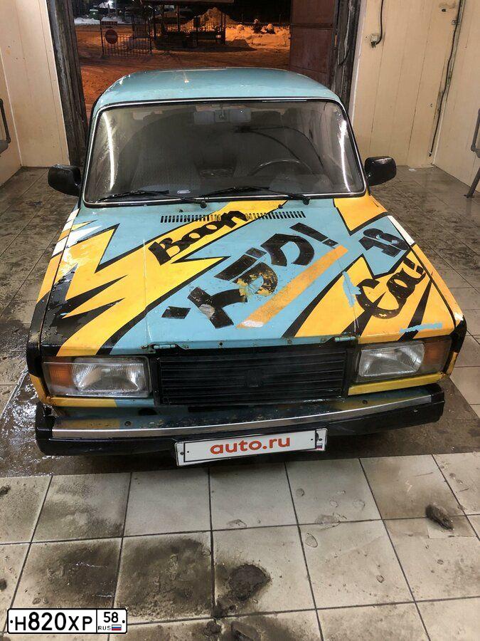 Фото автомобиля LADA 2107 LADA, 2001 — госномер Т861ОР99. Цвет: СЕРО-ЗЕЛЕНО-ГОЛУБОЙ