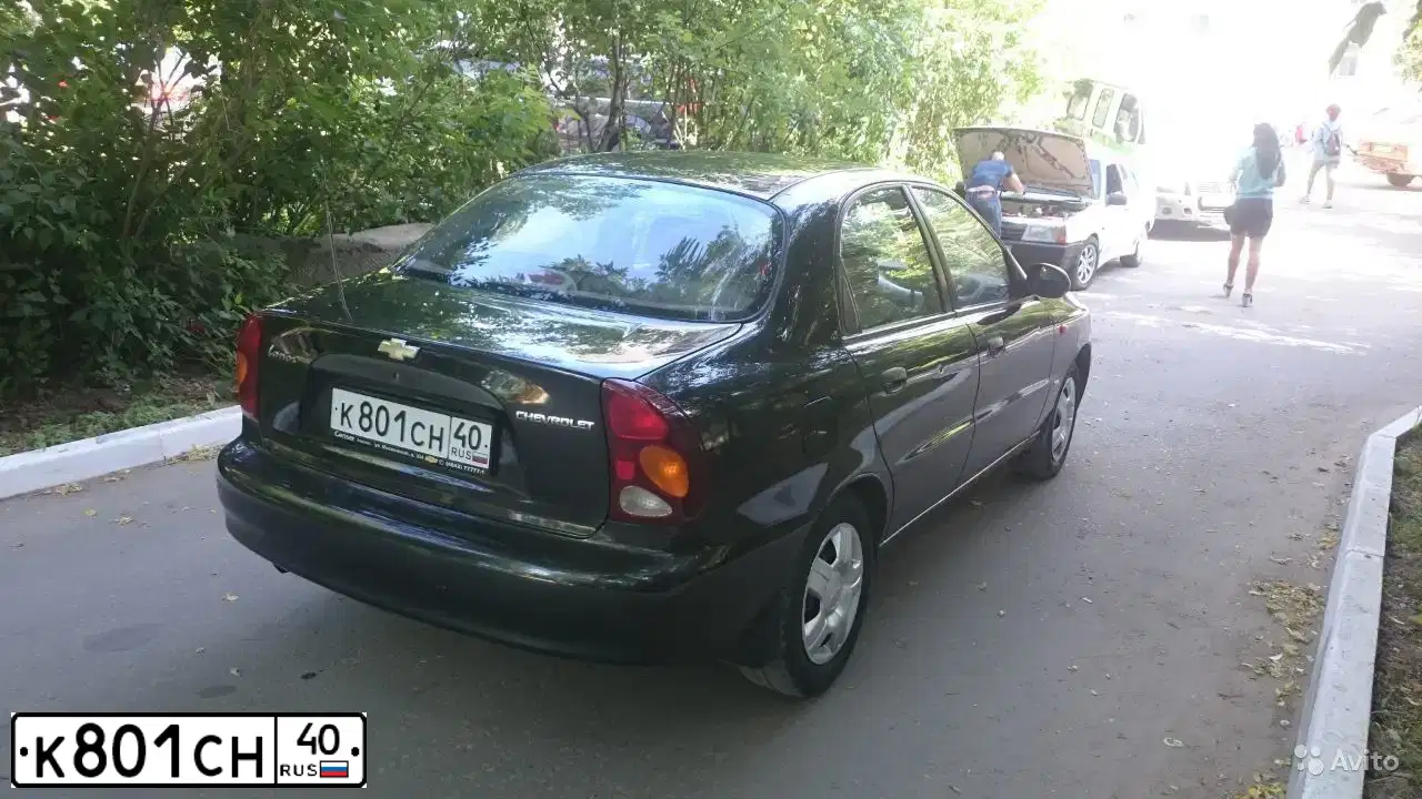 Фото автомобиля ZAZ LANOS, 2008 — госномер К801СН40. Цвет: ЧЕРНЫЙ