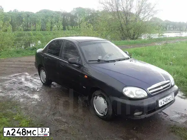 Фото автомобиля ZAZ LANOS, 2007 — госномер А248МС37. Цвет: ЧЕРНЫЙ