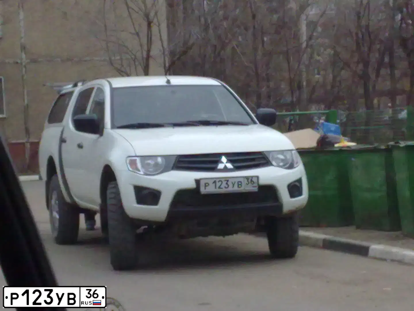 Фото автомобиля RENAULT SANDERO, 2011 — госномер Р125УВ36. Цвет: СИНИЙ