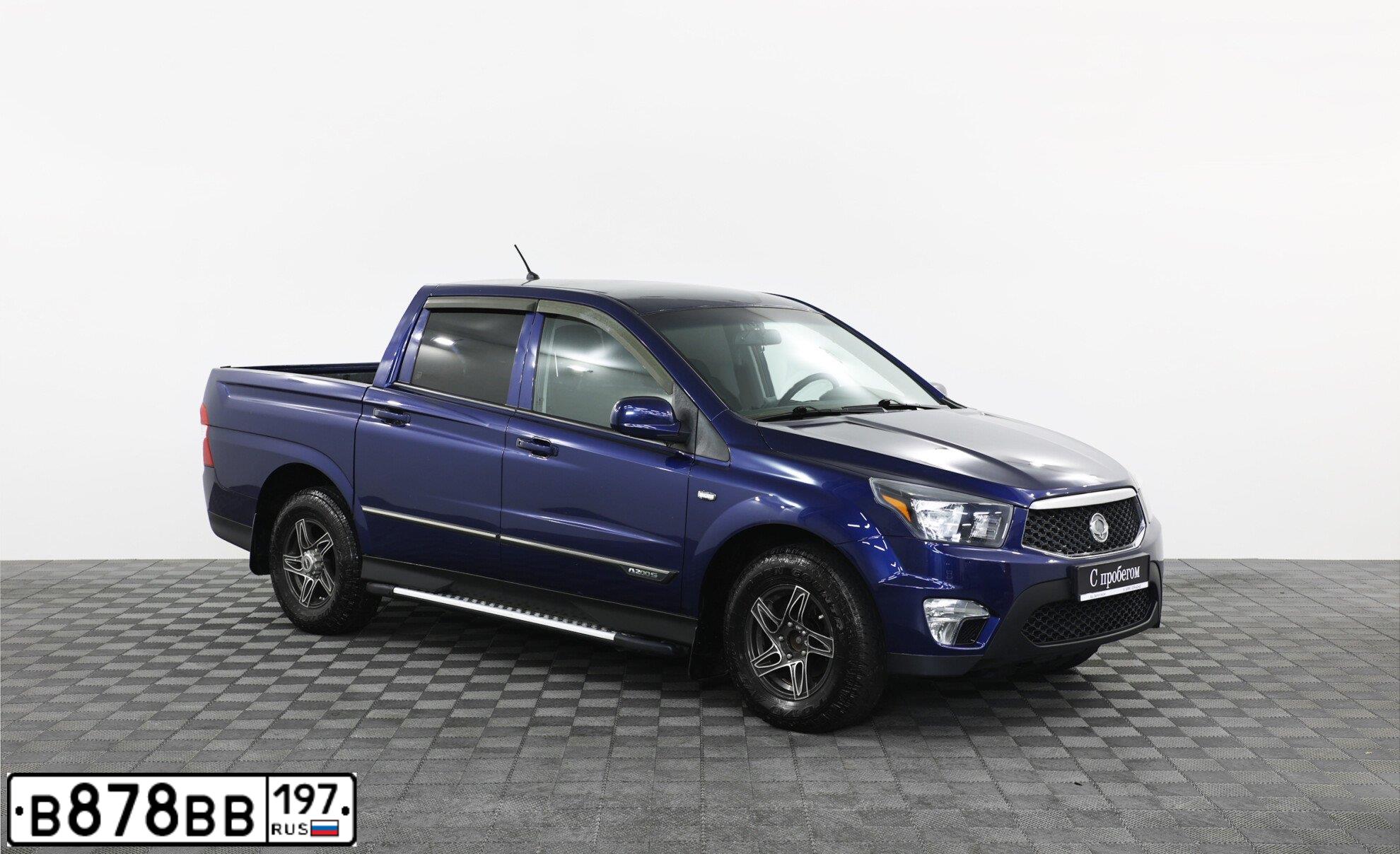 Фото автомобиля SSANGYONG ACTYON, 2012 — госномер В878ВВ197. Цвет: голубой