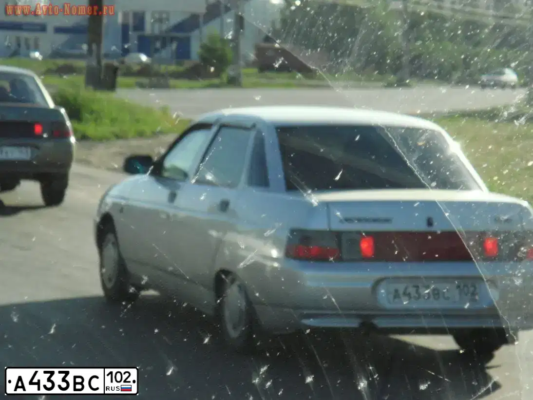 Фото автомобиля LADA 2110, 2007 — госномер А433ВС102. Цвет: СВЕТЛО-СЕРЕБРИСТЫЙ МЕТАЛЛ