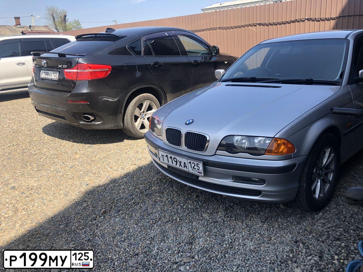 Фото автомобиля BMW X6, 2009 — госномер С777ЕУ125. Цвет: ЧЕРНЫЙ