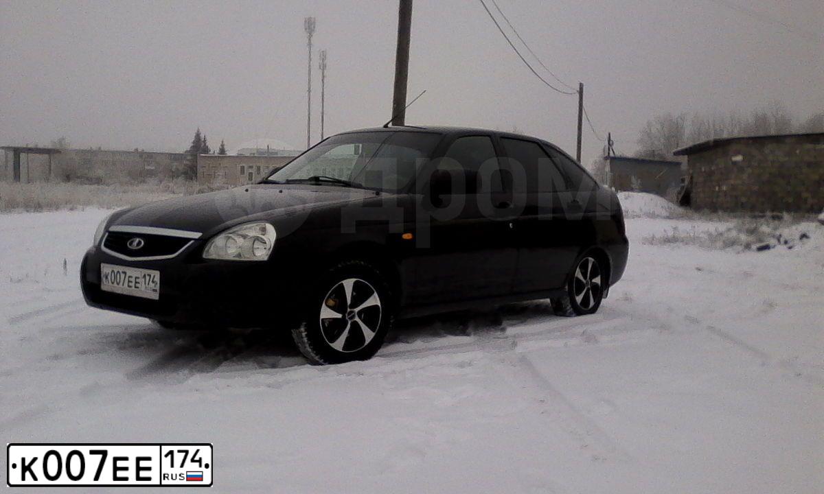 Фото автомобиля LADA 2172 PRIORA, 2013 — госномер К007ЕЕ174. Цвет: Сине-Черный