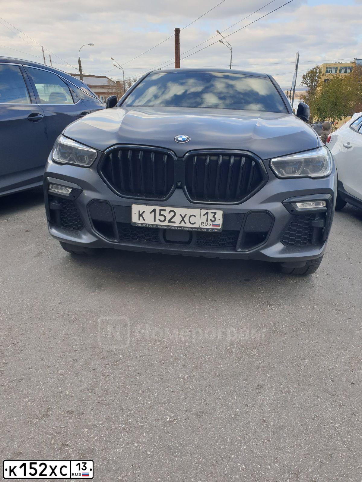 Фото автомобиля BMW X6 XDRIVE30D, 2020 — госномер Х756МХ763. Цвет: СЕРЫЙ