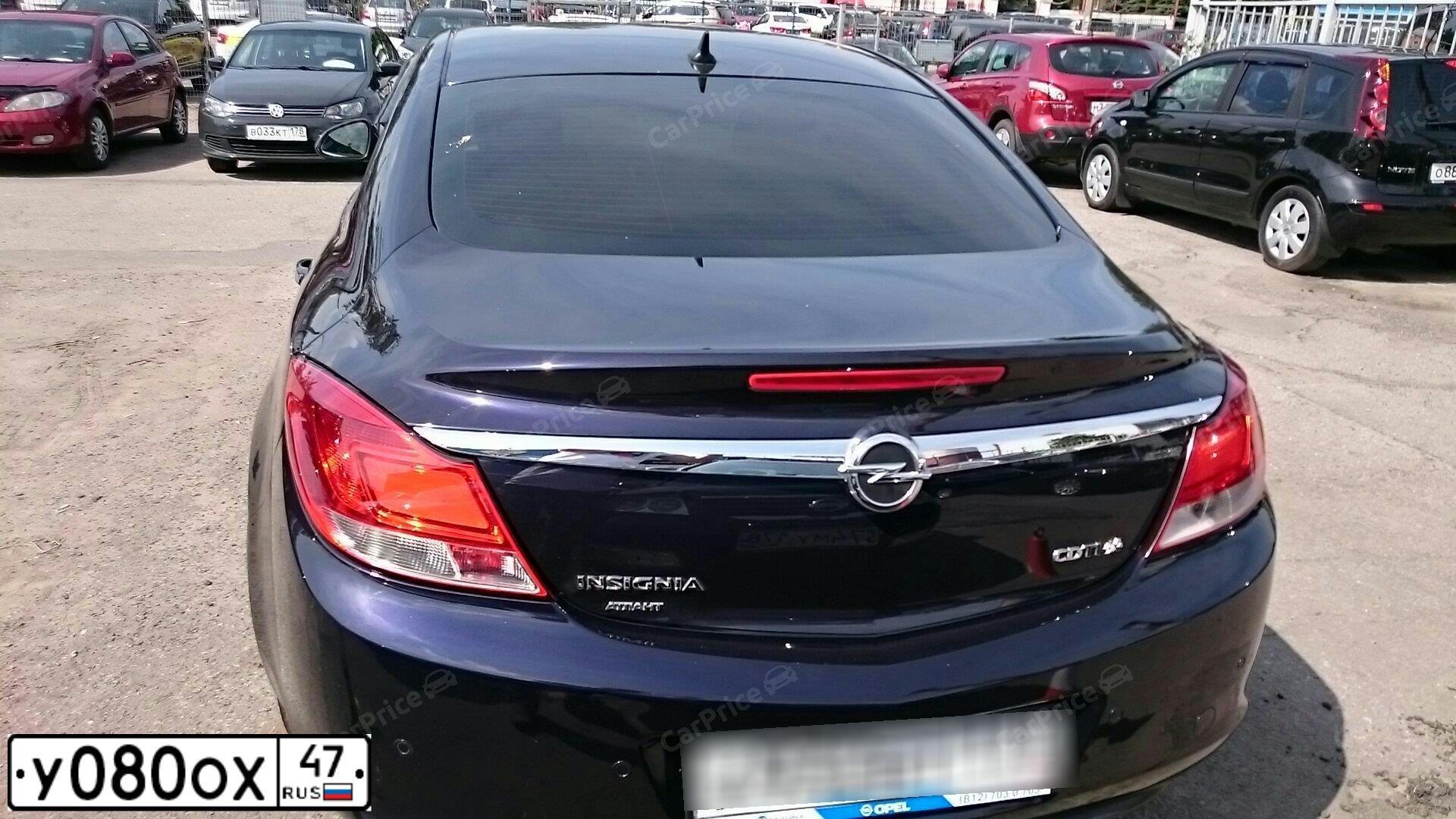 Фото автомобиля OPEL INSIGNIA, 2013 — госномер О474ОУ29. Цвет: ЛИЛОВЫЙ