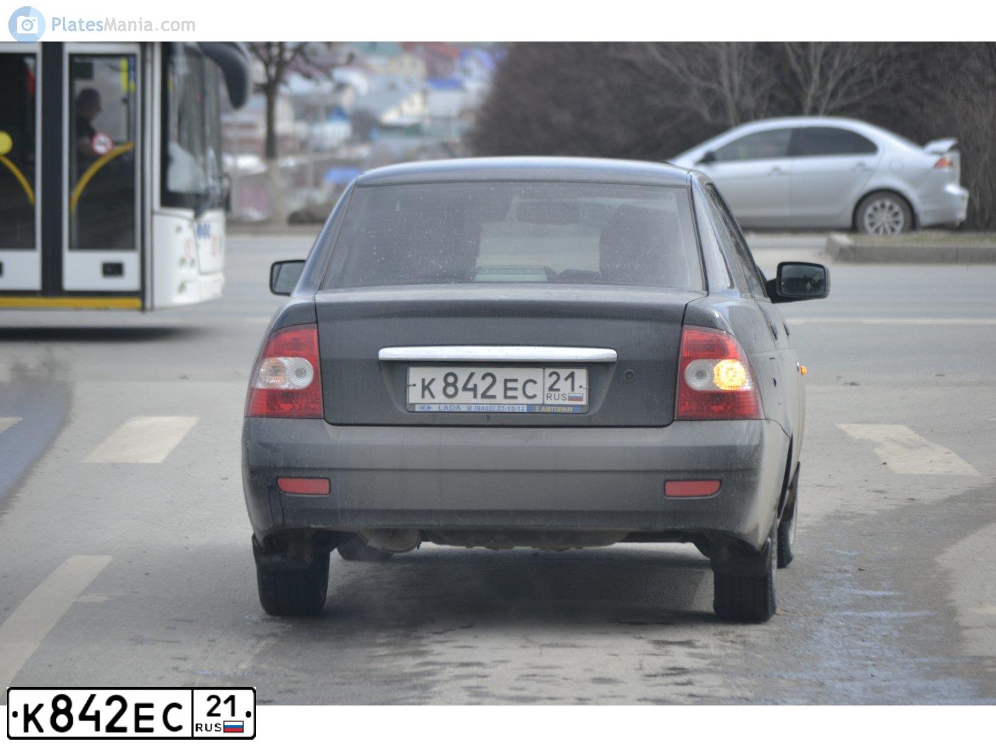 Фото автомобиля LADA 2170 PRIORA, 2011 — госномер О340ОТ716. Цвет: Сине-Черный