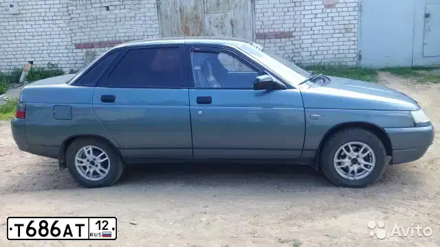 Фото автомобиля LADA 2110, 2001 — госномер Т686АТ12. Цвет: ТЕМНЫЙ СЕРО-СИНИЙ МЕТАЛИК