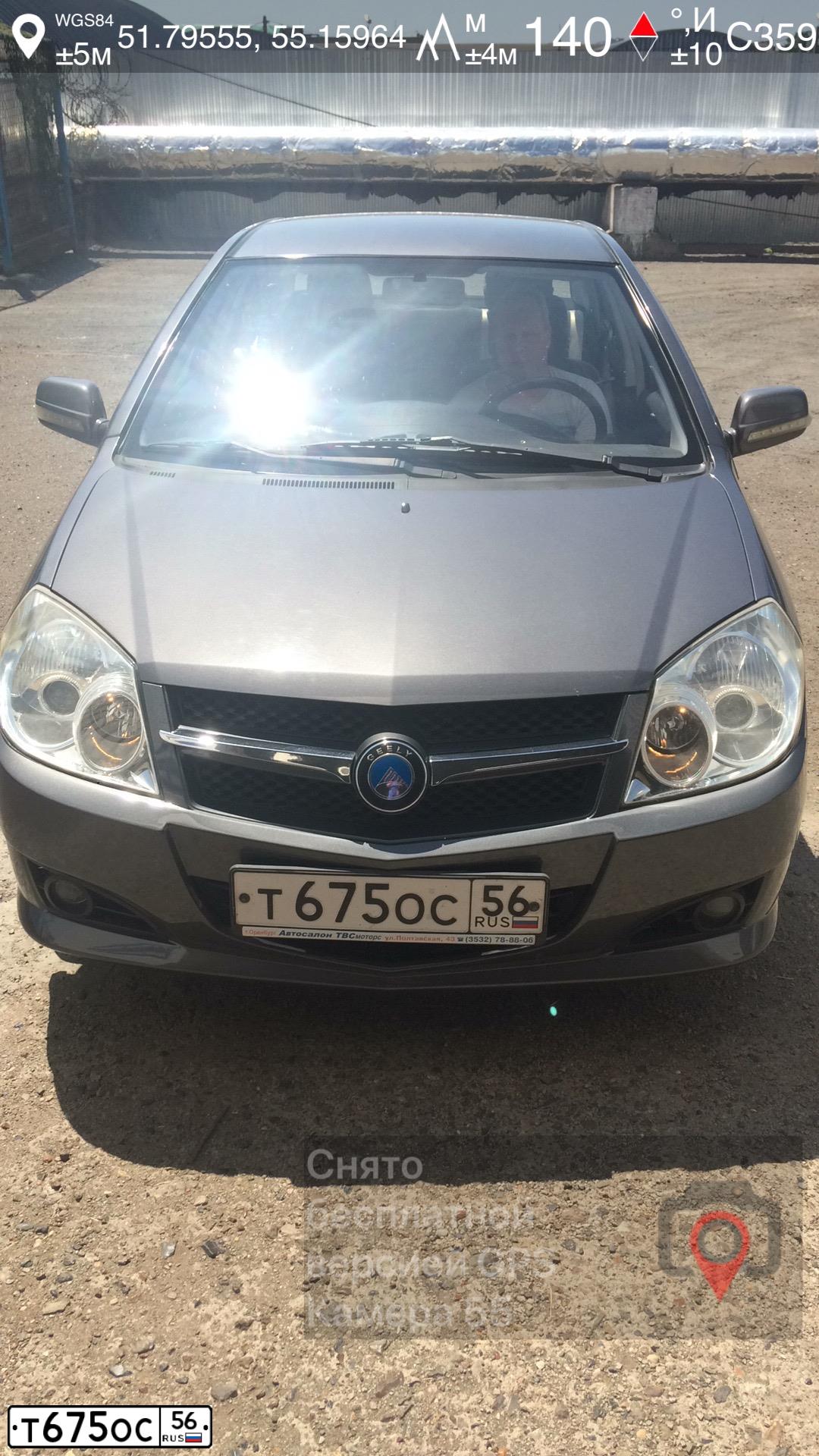 Фото автомобиля GEELY MK, 2012 — госномер Т675ОС56. Цвет: СТАЛЬНОЙ (СЕРЫЙ)