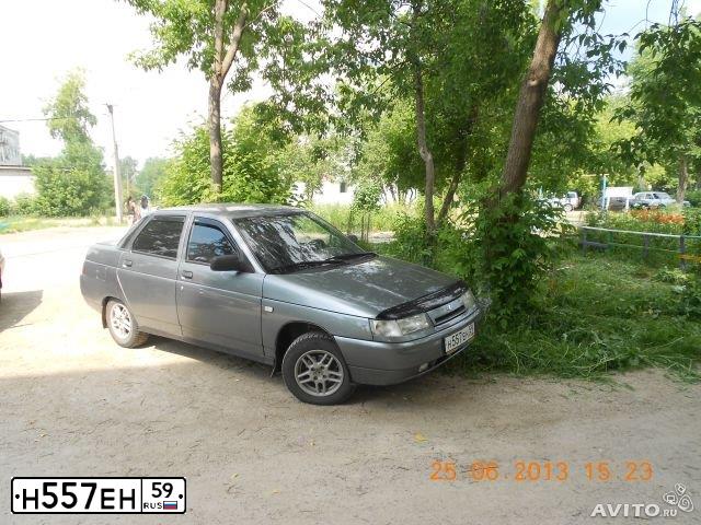 Фото автомобиля LADA 2110, 2004 — госномер Н557ЕН59. Цвет: СРЕДНИЙ СЕРО-ЗЕЛЕНЫЙ-МЕТ.
