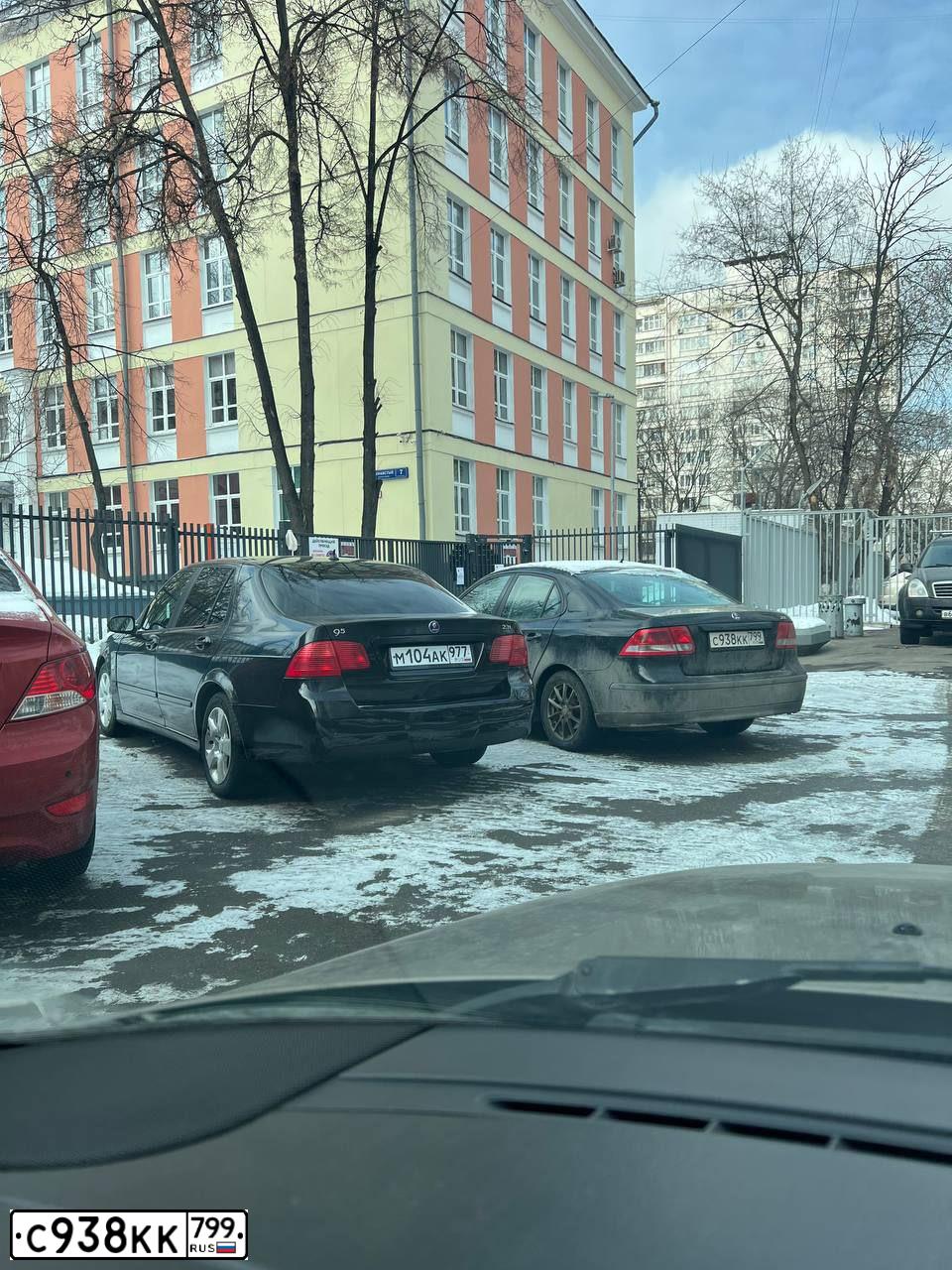 Фото автомобиля SAAB 9-3, 2007 — госномер С938КК799. Цвет: ЧЕРНЫЙ