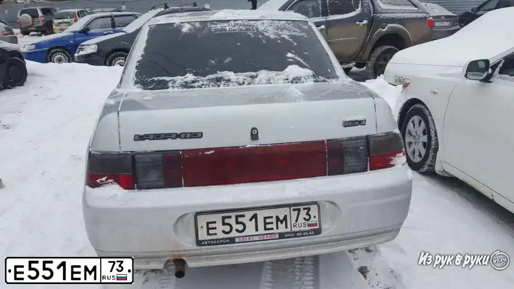 Фото автомобиля LADA 2110, 2005 — госномер Е551ЕМ73. Цвет: СВЕТЛО-СЕРЕБРИСТЫЙ МЕТАЛЛ