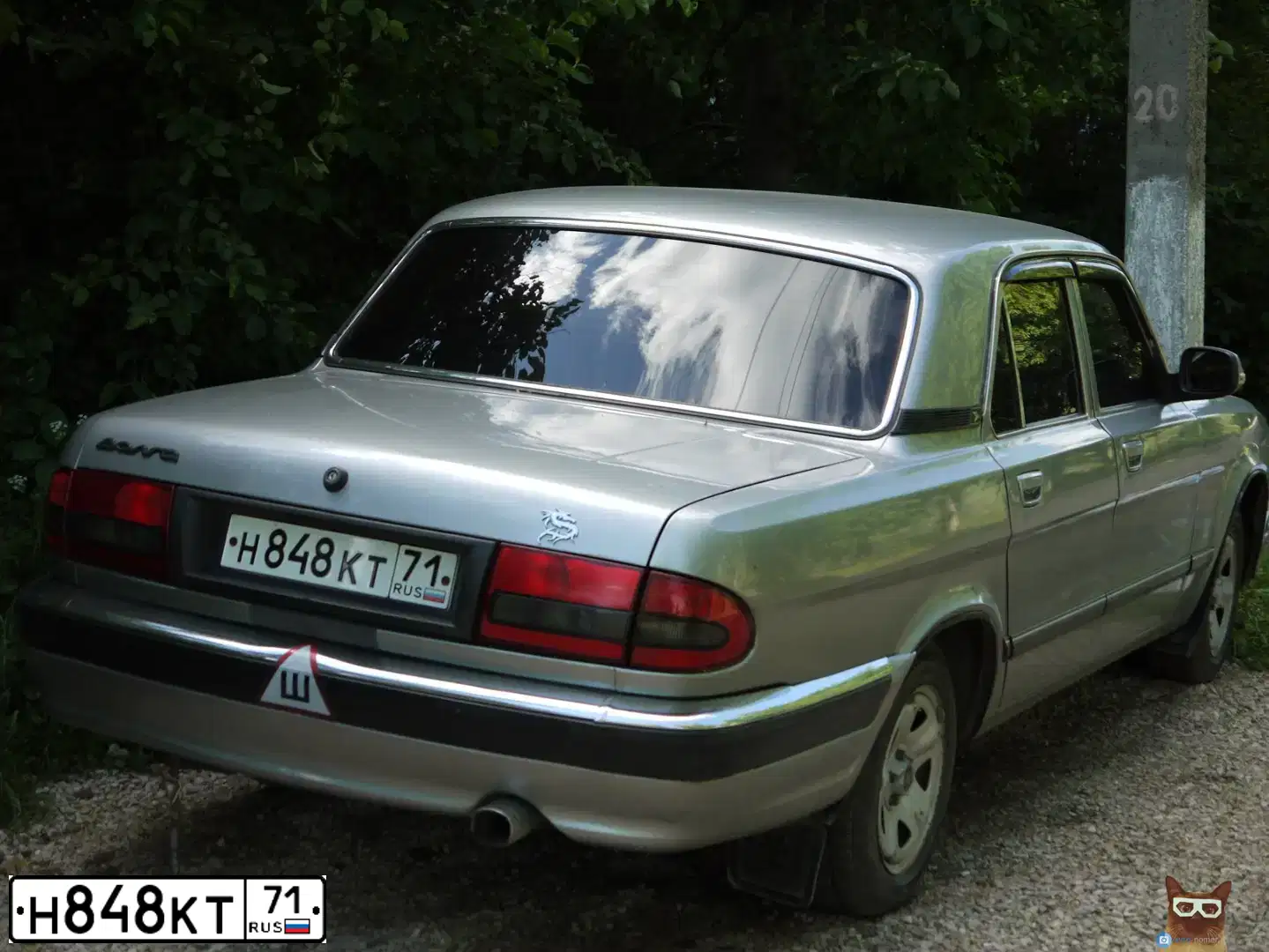 Фото автомобиля GAZ 3110 WOLGA, 2006 — госномер Н848КТ71. Цвет: СИЛЬВЕР