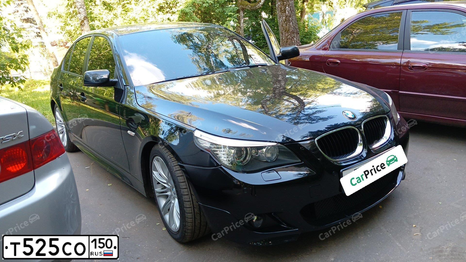 Фото автомобиля BMW 525I, 2004 — госномер У035МВ977. Цвет: ЧЕРНЫЙ
