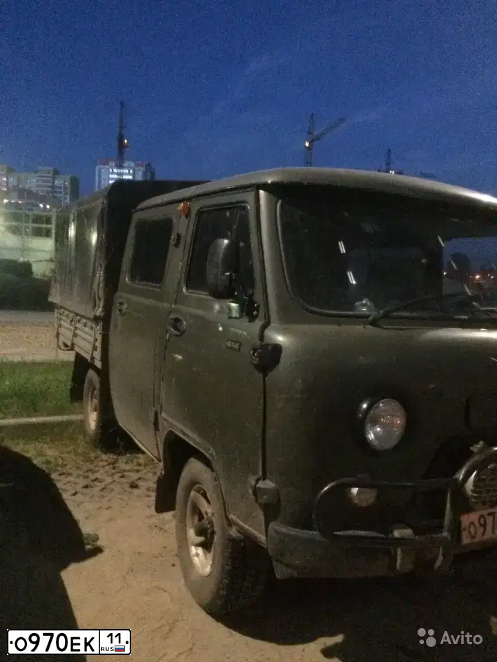 Фото автомобиля UAZ 3909, 2005 — госномер О970ЕК11. Цвет: ЗАЩИТНЫЙ