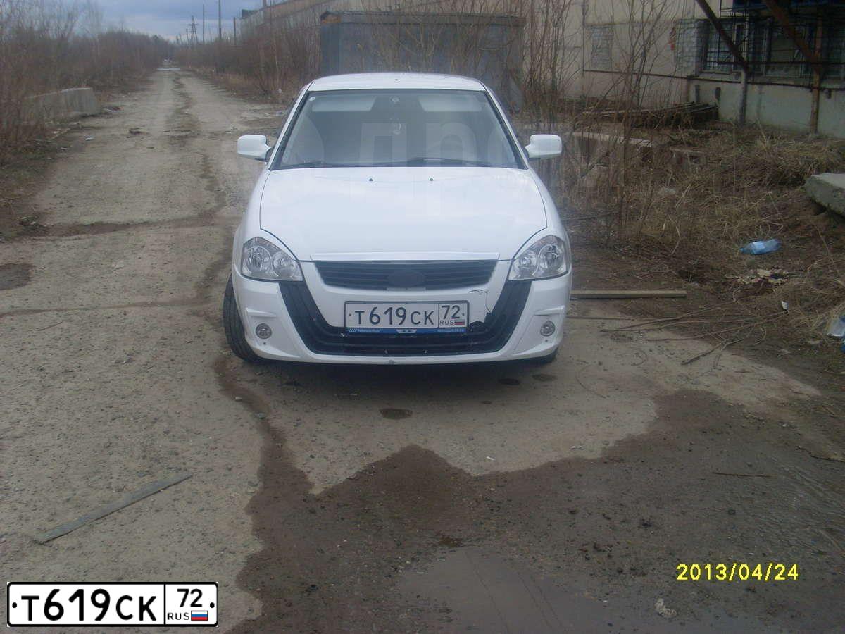 Фото автомобиля LADA PRIORA, 2011 — госномер Х337НМ55. Цвет: Белый