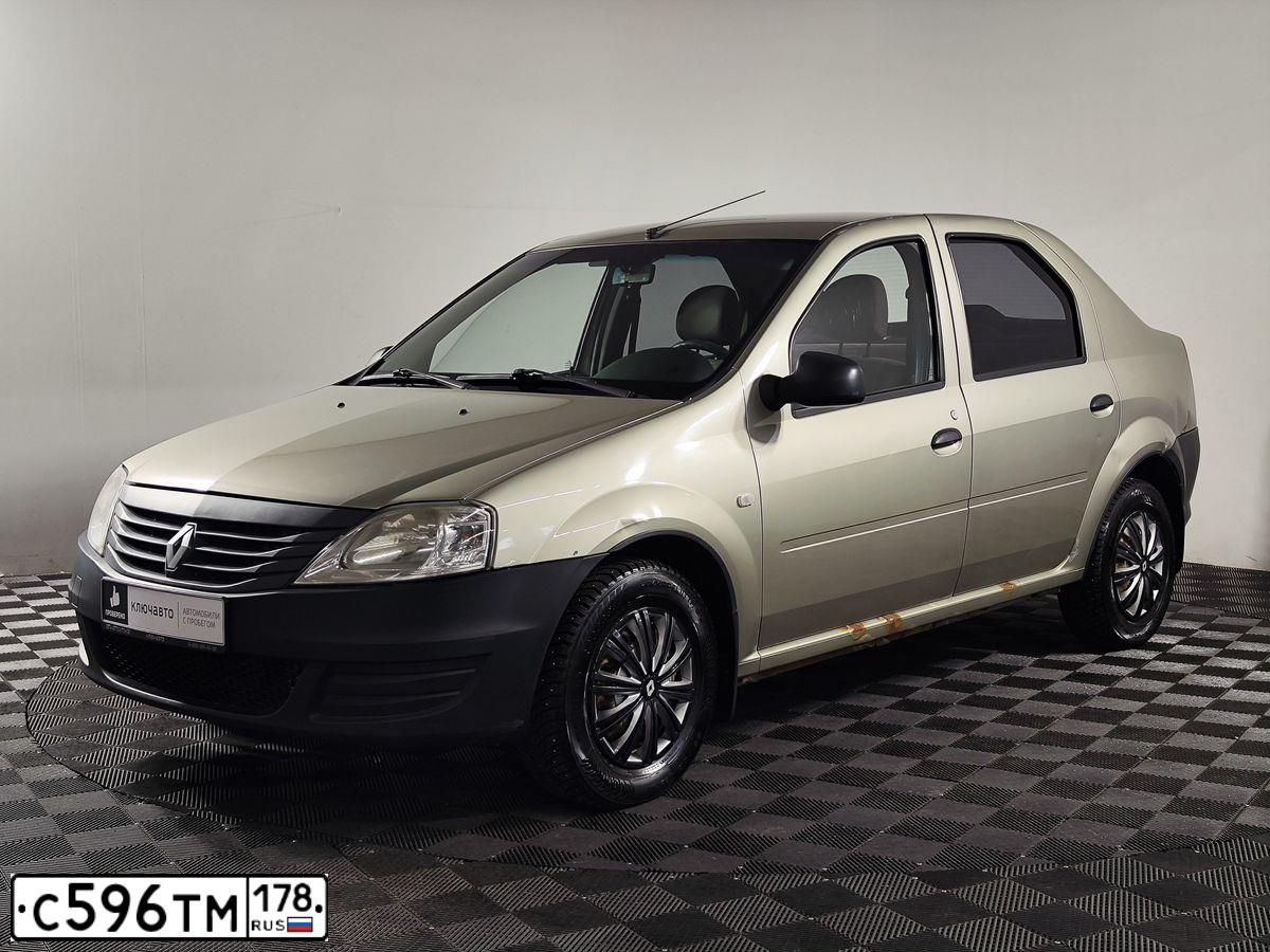 Фото автомобиля RENAULT LOGAN, 2012 — госномер С596ТМ178. Цвет: БЕЖЕВЫЙ
