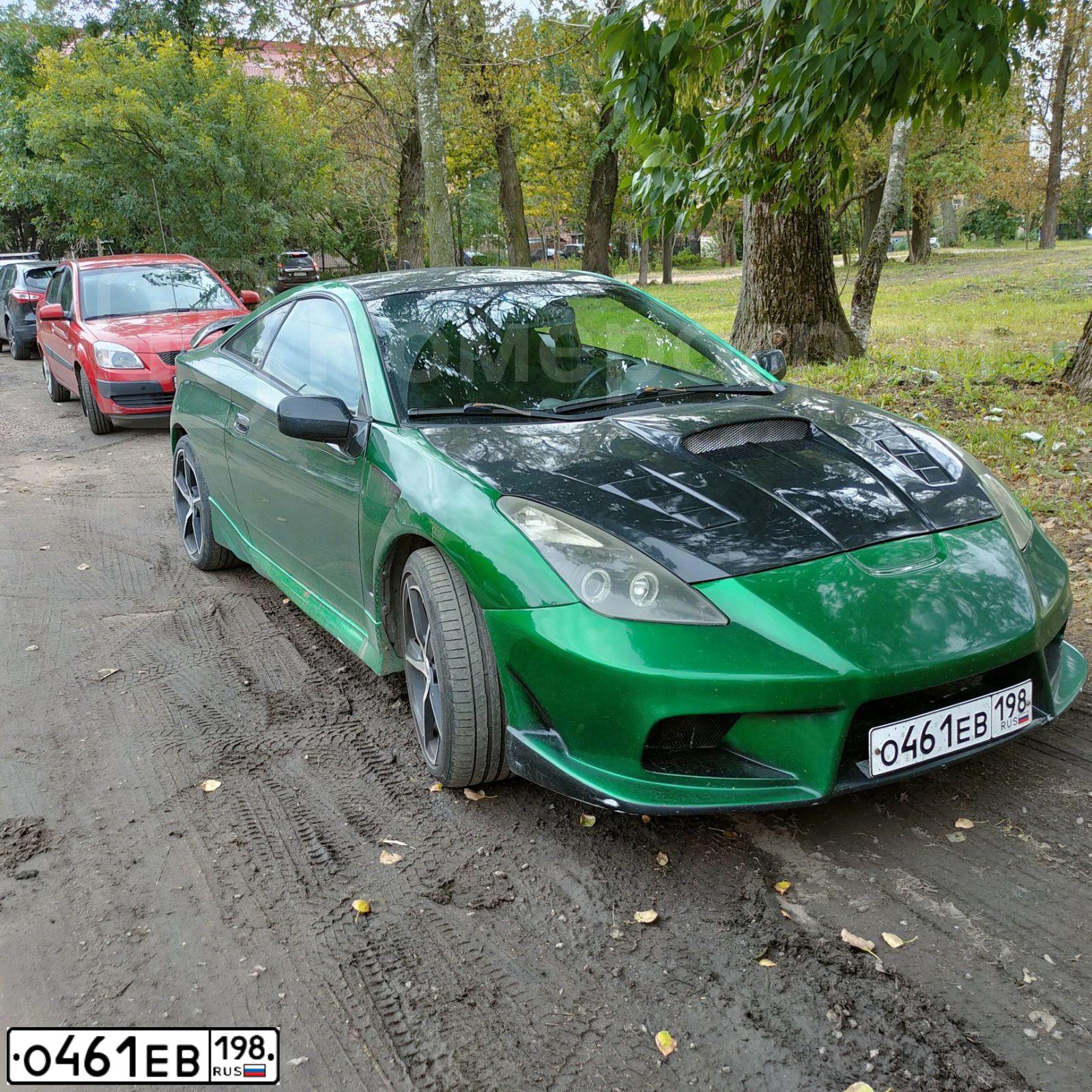 Фото автомобиля TOYOTA CELICA, 2000 — госномер Т097КС198. Цвет: ЗЕЛЕНЫЙ