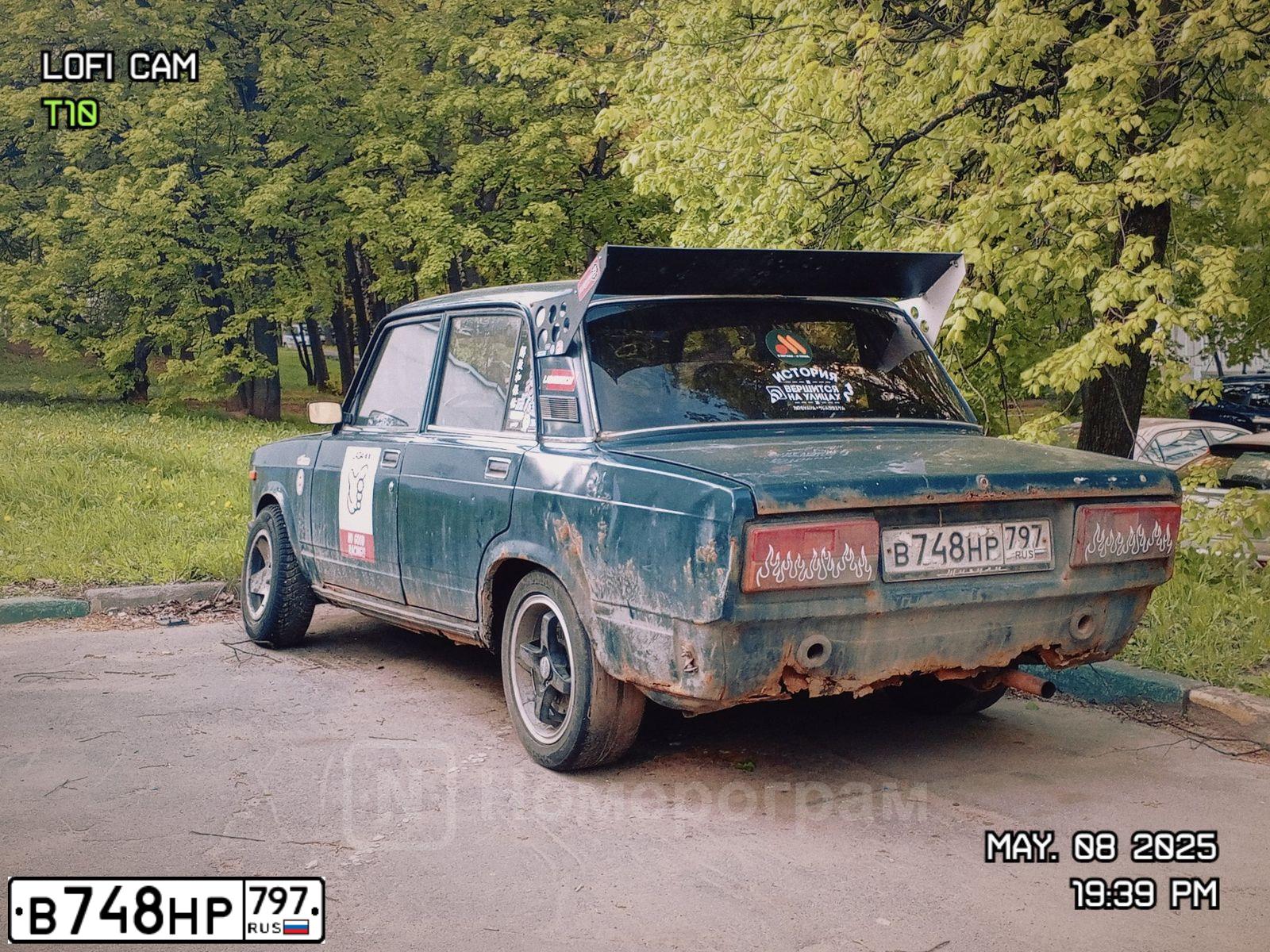 Фото автомобиля LADA 2107 LADA, 2005 — госномер О006РР40. Цвет: Темно-зеленый