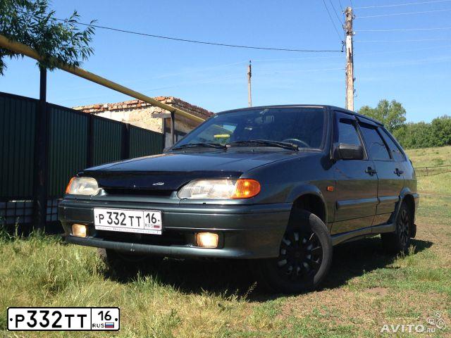 Фото автомобиля LADA 2114 SAMARA, 2009 — госномер Р332ТТ16. Цвет: СЕРО-СИНЕ-ЗЕЛЕНЫЙ