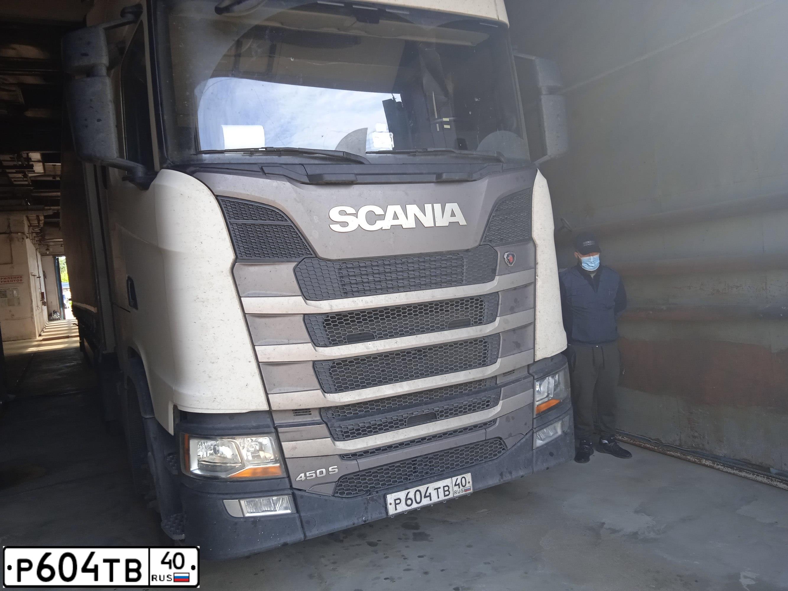 Фото автомобиля SCANIA S4X200S450, 2021 — госномер С961ВЕ68. Цвет: Белый