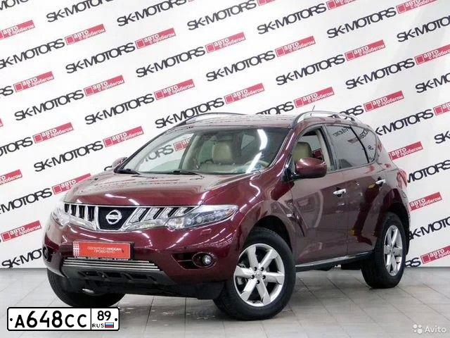 Фото автомобиля NISSAN MURANO, 2010 — госномер В210ВР186. Цвет: ТЕМНО-КРАСНЫЙ