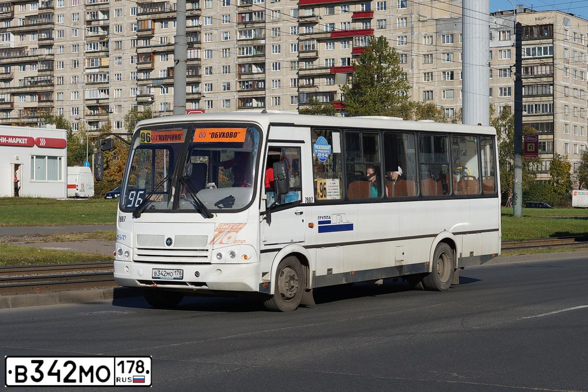 Фото автомобиля PAZ 3204, 2012 — госномер В342МО178. Цвет: Белый