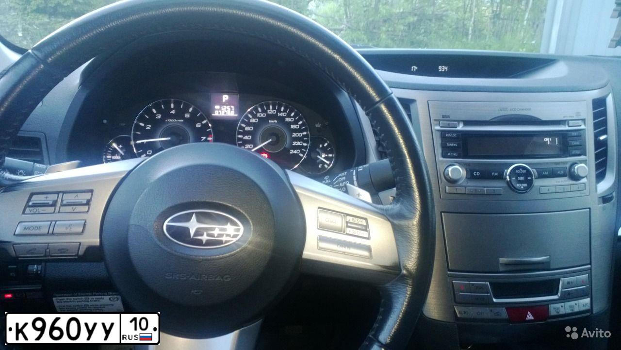 Фото автомобиля SUBARU LEGACY, 2011 — госномер К960УУ10. Цвет: СИНИЙ