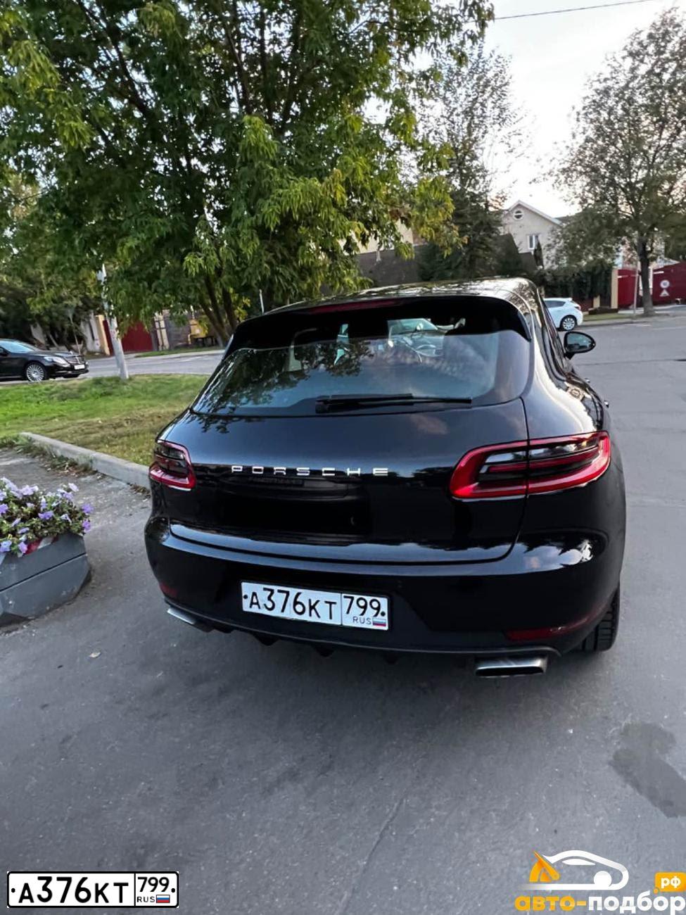 Фото автомобиля PORSCHE MACAN, 2018 — госномер А376КТ799. Цвет: ЧЕРНЫЙ