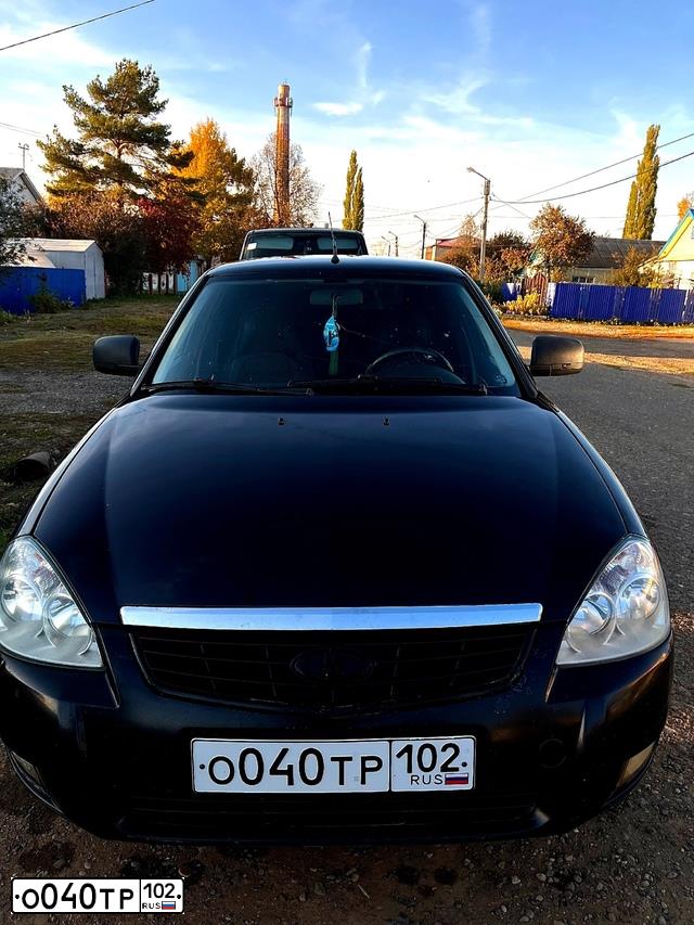 Фото автомобиля LADA 2172 PRIORA, 2013 — госномер К428СН702. Цвет: Сине-Черный