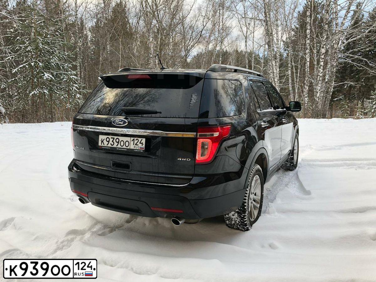 Фото автомобиля FORD EXPLORER, 2013 — госномер К939ОО124. Цвет: ЧЕРНЫЙ