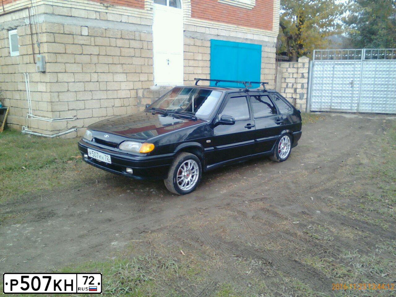 Фото автомобиля LADA 2114 SAMARA, 2007 — госномер В834АР155. Цвет: ЧЕРНЫЙ