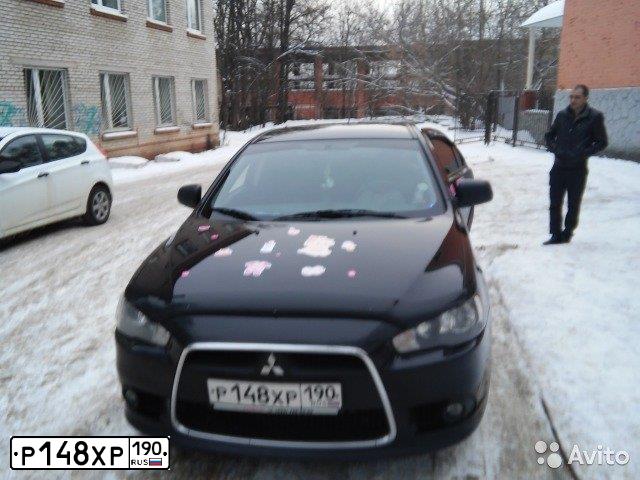 Фото автомобиля MITSUBISHI LANCER, 2012 — госномер Х449МК31. Цвет: ЧЕРНЫЙ