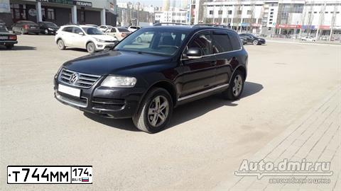 Фото автомобиля VOLKSWAGEN TOUAREG, 2006 — госномер В707ОН96. Цвет: ЧЕРНЫЙ