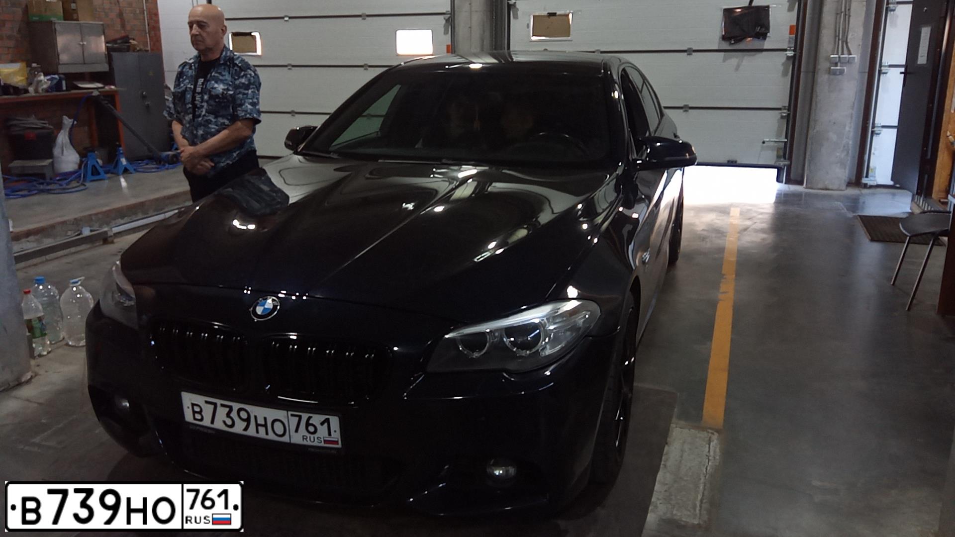 Фото автомобиля BMW SERIE 5, 2014 — госномер В739НО761. Цвет: ЧЕРНЫЙ