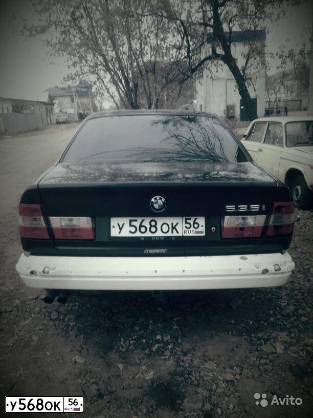 Фото автомобиля BMW W SERIE 5, 1989 — госномер У568ОК56. Цвет: ЧЕРНЫЙ