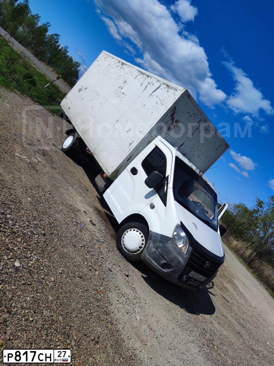 Фото автомобиля GAZ GAZEL NEXT, 2017 — госномер Р817СН27. Цвет: БЕЛЫЙ