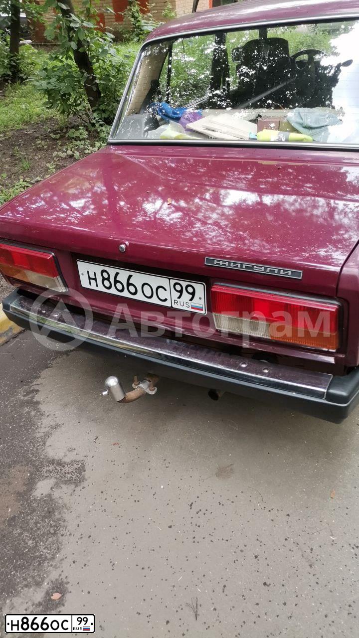 Фото автомобиля VAZ 2107 LADA, 2001 — госномер А727АТ550. Цвет: ВИШНЕВЫЙ ТЕМНЫЙ